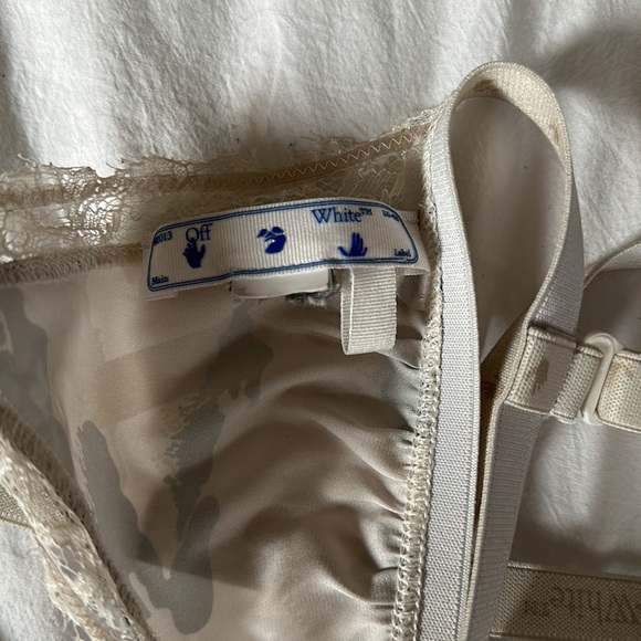 Off-White silk sleep set - Picture 6 of 7